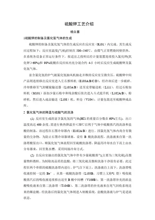 硫酸钾工艺介绍杨众喜