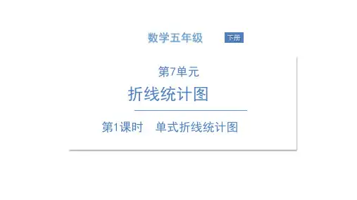 五年级下册数学课件-第1课时 单式折线统计图. 人教版(共13张PPT)