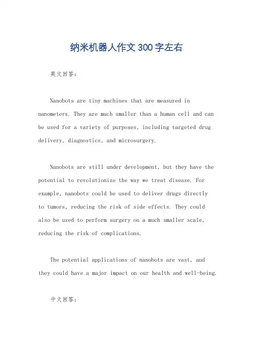 纳米机器人作文300字左右