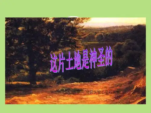 15、《这片土地是神圣的》PPT课件