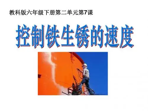 2.7 控制铁生锈的速度