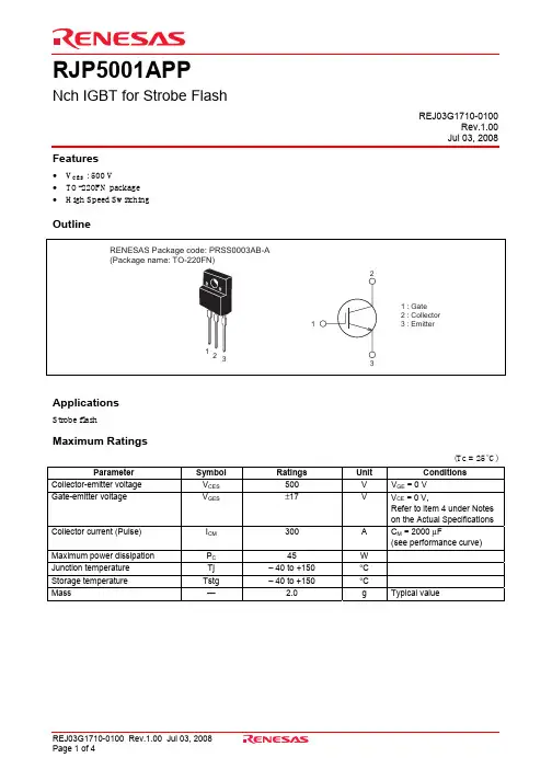 RJP5001APP-00-T2资料