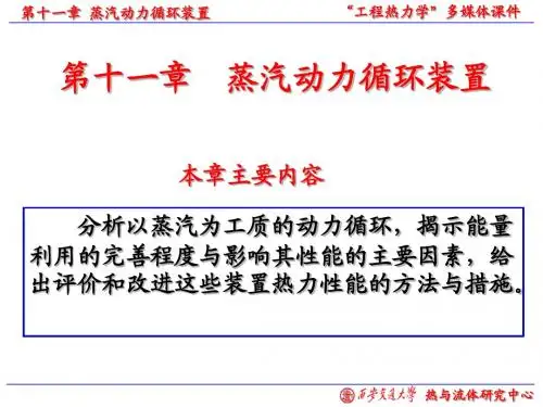 蒸汽动力循环装置