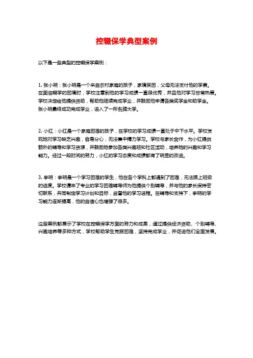 控辍保学典型案例