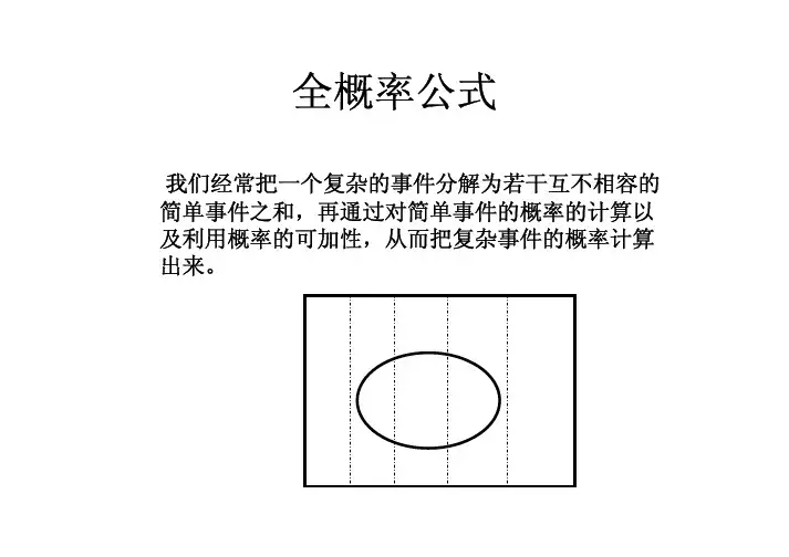 全概率公式与贝叶斯公式