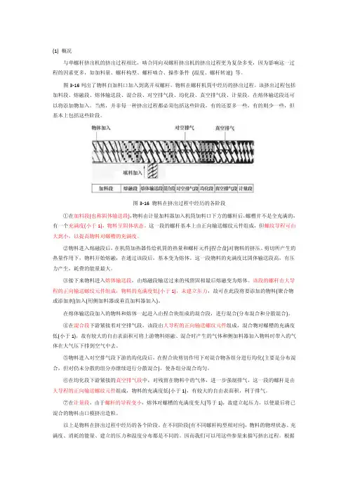 双螺杆挤出过程详解