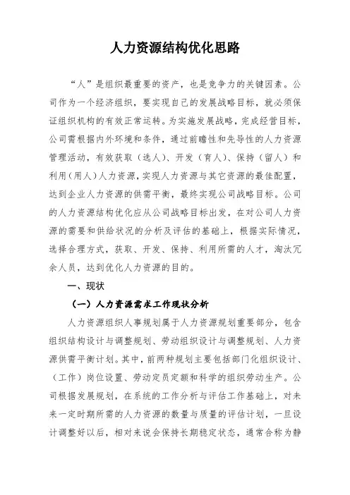 企业人才结构优化方案
