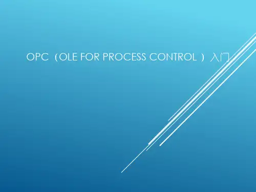 OPC入门精品PPT课件