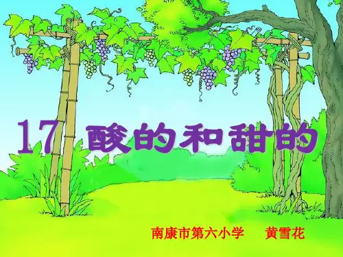 《酸的和甜的》