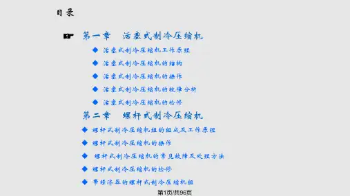氨制冷压缩机基础知识PPT课件