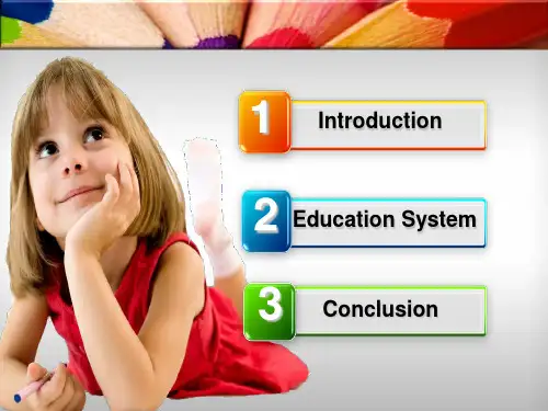 艺术ppt模板education system in america