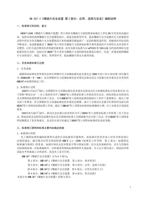 爆破片安全装置