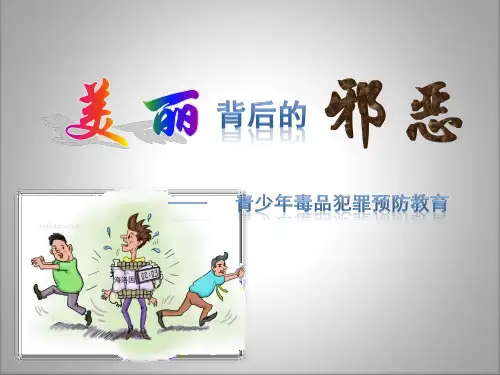 最新青少年毒品犯罪预防教育《美丽背后的邪恶》教学课件PPT