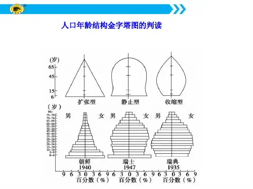 人口年龄结构金字塔图的判读