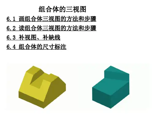 机械制图第组合体三视图PPT课件