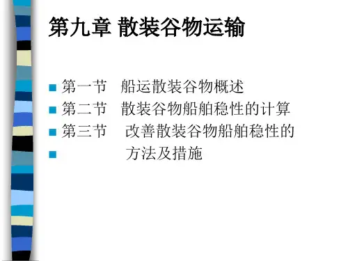 09散装谷物运输解析