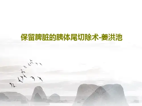 保留脾脏的胰体尾切除术-姜洪池49页PPT