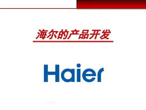 海尔产品开发案例分析