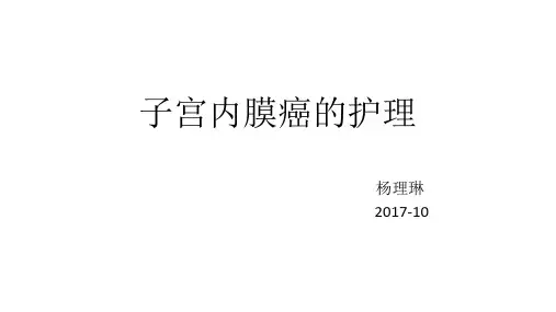 子宫内膜癌的护理ppt课件