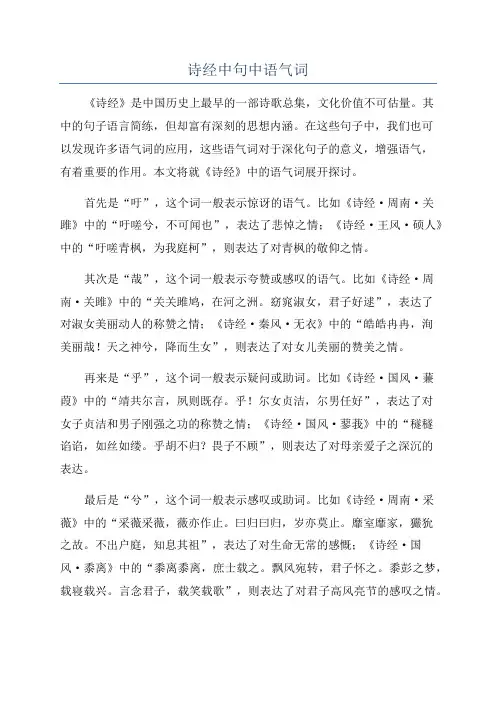 诗经中句中语气词