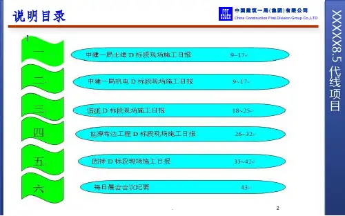 现场施工日报PPT课件
