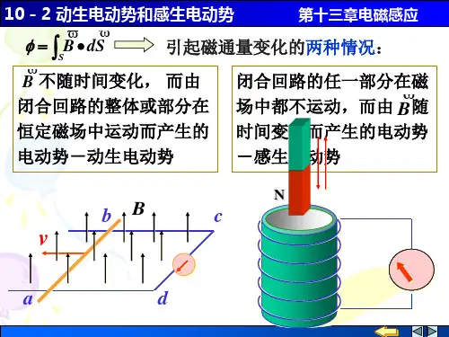 大学物理动生电动势和感生电动势
