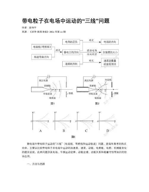 带电粒子在电场中运动的“三线”问题