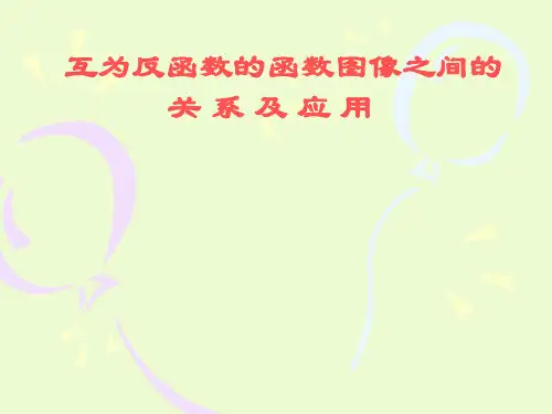 互为反函数的函数图像之间的关系及应用