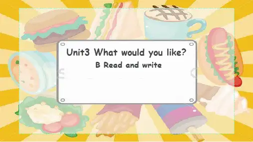 人教PEP五年级英语上册 Unit3_B_Read_and_write 公开课课件