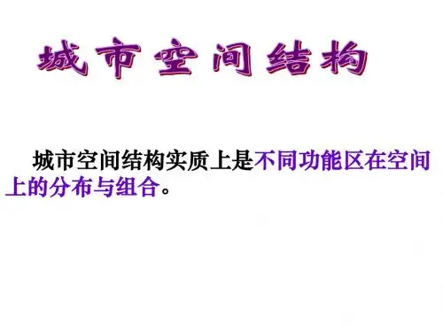 鲁教版高中地理必修二教学课件城市空间结构(1)