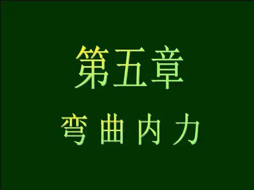 材料力学_弯曲内力PPT课件