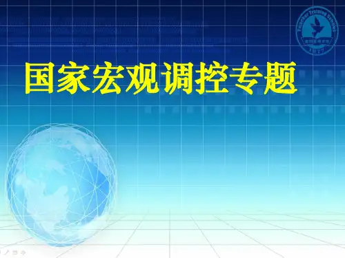 高考思想政治专题复习：国家宏观调控专题