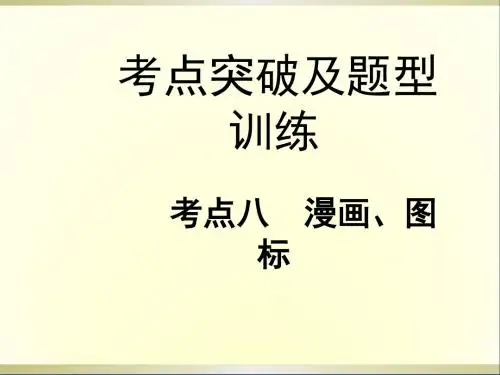 中考语文专题复习第二部分考点八漫画、图标课件新人教版
