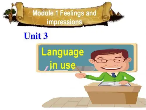 外研版八年级下Module1 Unit3 Language in use课件(共38张PPT)