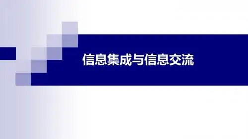 06信息集成与信息交流