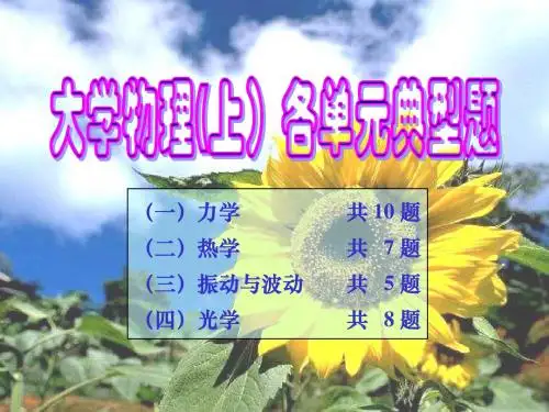 大学物理(上)典型题