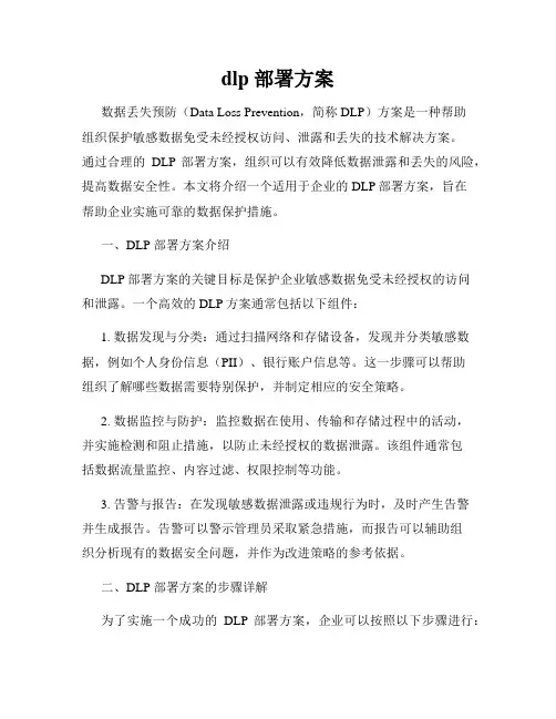 dlp 部署方案