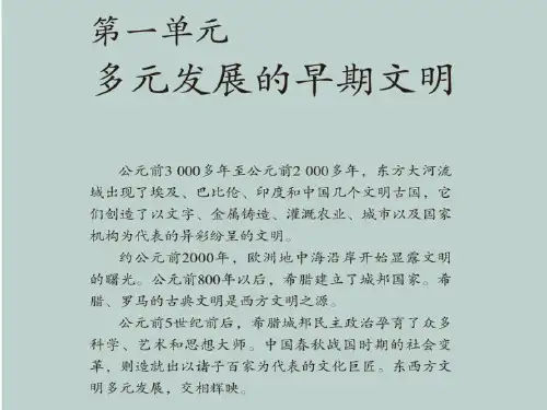 对比早期区域文明之间的异同楼ppt课件