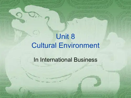 国际商务英语Unit 8