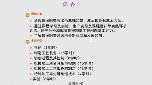 机械制造技术基础课件(第1章)PPT课件