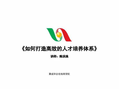 如何打造高效的人才培养体系(全)