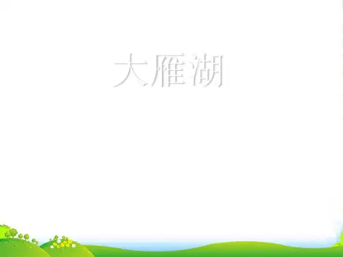 人音版四年级音乐《大雁湖》课件
