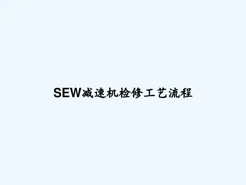 SEW减速机检修工艺流程 PPT
