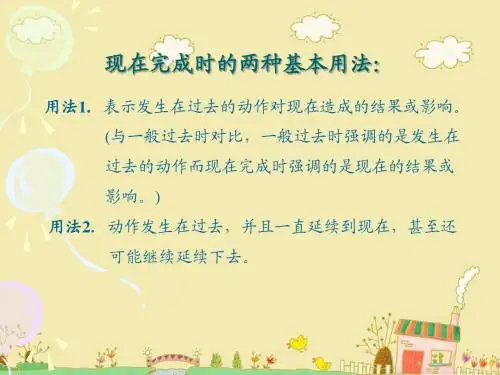 现在完成时的用法详解_英语课件