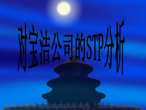 对宝洁的STP分析.