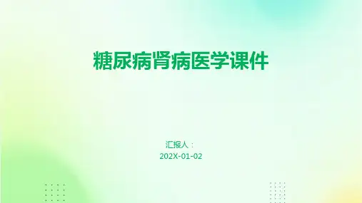 糖尿病肾病医学课件