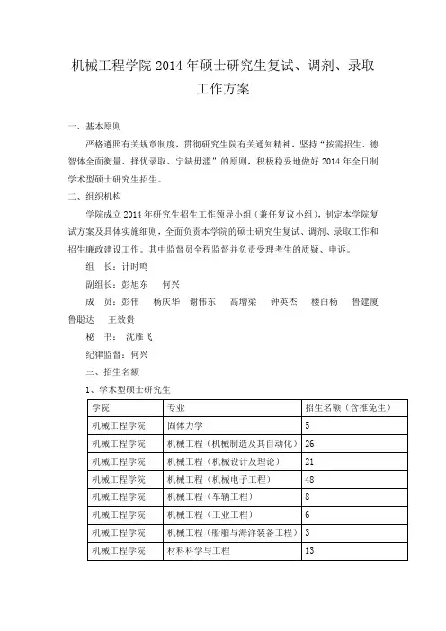浙江工业大学复试办法
