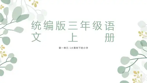 1.《大青树下的小学》课件(共34张PPT)