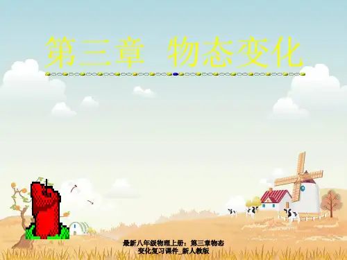 最新八年级物理上册：第三章物态变化复习课件_新人教版
