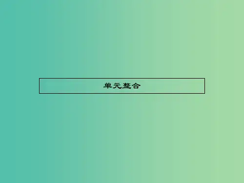 高中政治 第四单元 认识社会与价值选择单元整合课件 新人教版必修4